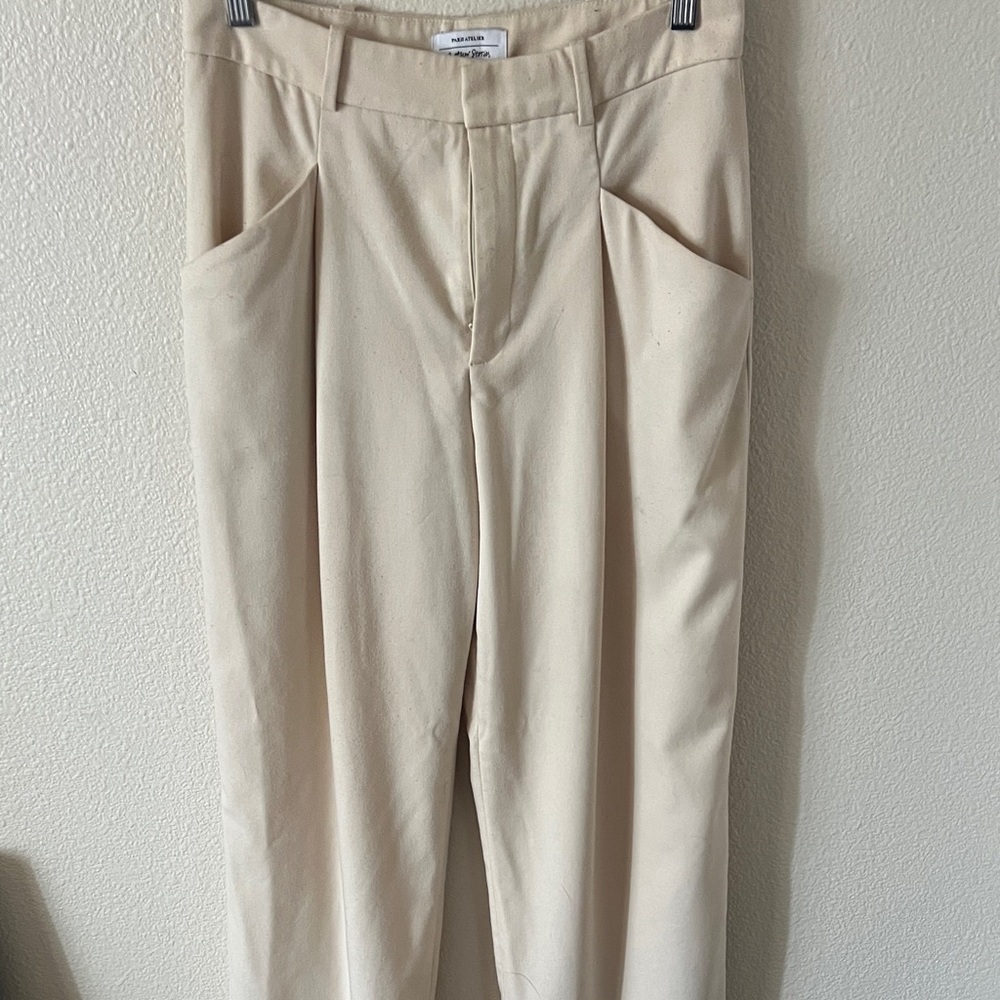 & Other Stories Trousers, Ecru, Size 6